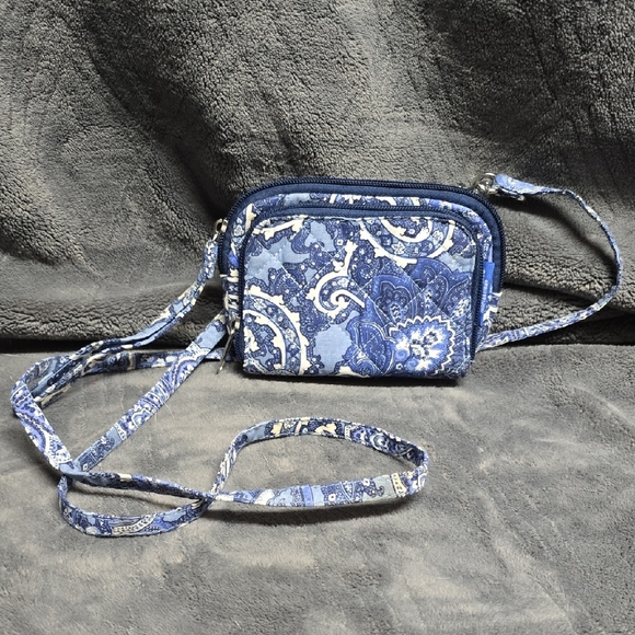 Blue Patterned Crossbody Bag - Picture 1 of 6